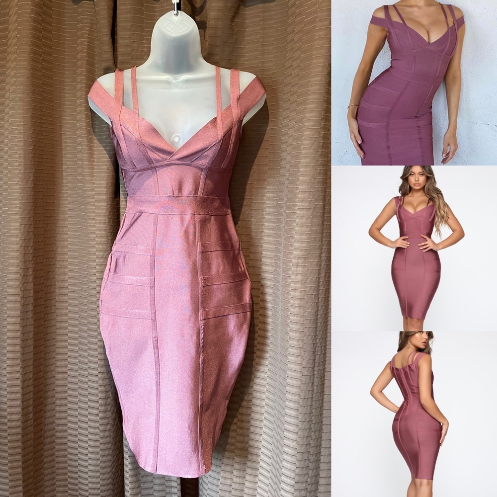 NWT Off-Shoulder Bandage Dress